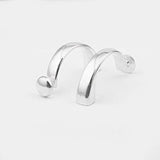 3PCS Antique Silver Heart Hook Clasp For 10*5mm Leather Cord Bracelet DIY