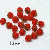 Raspberry Glass Beads DIY Earrings Jewelry Accessories