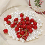 Raspberry Glass Beads DIY Earrings Jewelry Accessories