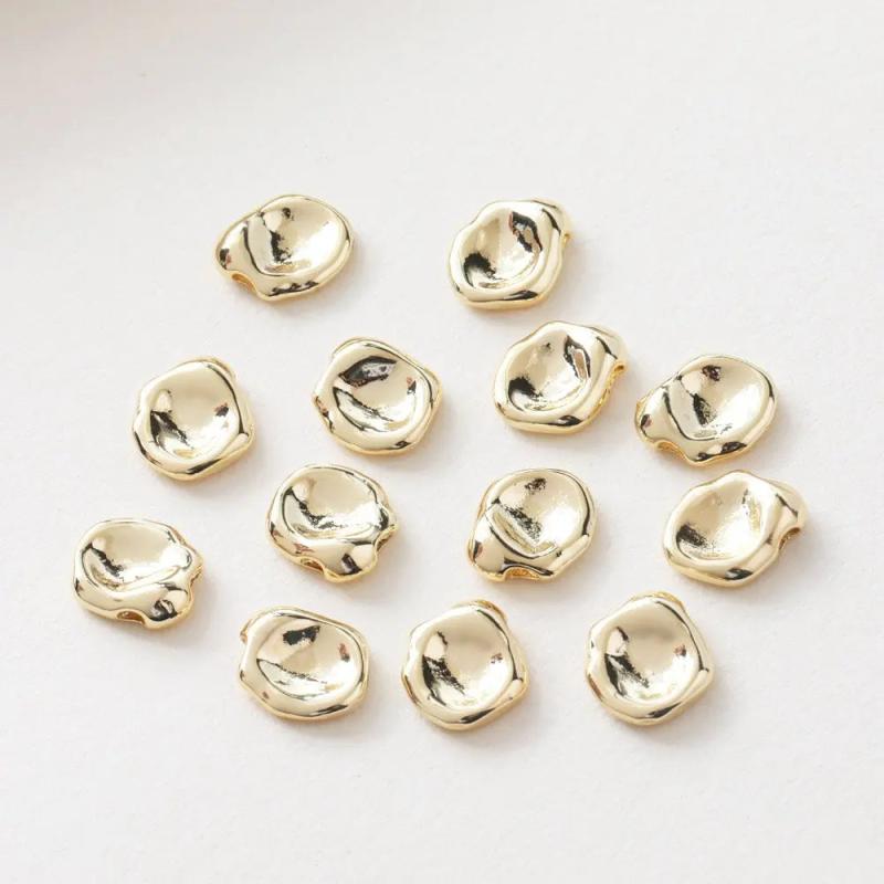 6PCS Minimalist Hand Charm for Jewelry Making Brass 14k Plated 10*12mm
