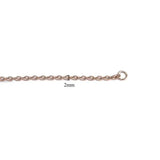 10pcs Stainless Steel 2mm Chain Necklaces Rose Silver DIY Pendant Women/Men