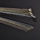 10pcs Stainless Steel 2mm Chain Necklaces Rose Silver DIY Pendant Women/Men