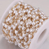 2M Stainless Steel 6mm Heart Pearl Eyeglasses Women Necklace Chain Jewelry