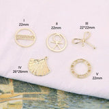 10pcs Alloy Earrings DIY Jewelry Accessories Pendant Vintage