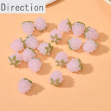 Glazed Strawberry Raspberry Straight Hole Beads DIY Jewelry Making