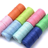 100M 2mm Colorful Jute Rope String Twine Burlap Ribbon DIY Crafts
