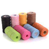 100M 2mm Colorful Jute Rope String Twine Burlap Ribbon DIY Crafts