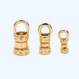 20Pcs 18K Plated Brass Crimp End Caps for DIY Leather Cord Bracelet