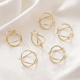 4PCS Double Circle Eardrop Pendant Charms For Jewelry Findings