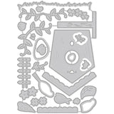 Bird House Pattern Metal Cutting Dies for Crafts Scrapbook Album Card Making