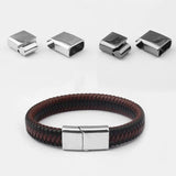3Pcs Stainless Steel Strong Magnetic Clasp for Flat Leather Cord DIY