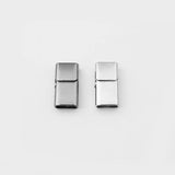 3Pcs Stainless Steel Strong Magnetic Clasp for Flat Leather Cord DIY