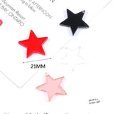20PCS Acrylic Heart Round Pentagram Charms Pendant for Earring Jewelry Making