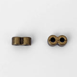 20pcs Double Hole Slider Beads for 2mm Round Leather Cord Bracelet