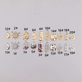 Gold-plated Zircon Necklace and Earring Set