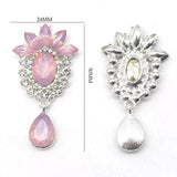 10 Pcs Horse Eye Brooch Rhinestone Jewelry Party Accessories Wine Glass Pendant