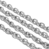 1 Meter Stainless Steel Twist Chain for DIY Necklace