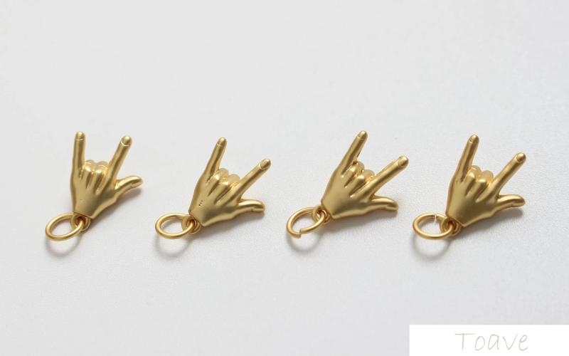 Copper-Plated Sub-Gold Hand Gesture DIY Jewelry Set