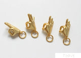 Copper-Plated Sub-Gold Hand Gesture DIY Jewelry Set
