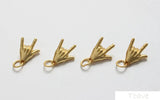 Copper-Plated Sub-Gold Hand Gesture DIY Jewelry Set
