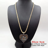 3 Pcs 3mm 3-Strand Rope Adjustable Braided Necklaces & Pendants