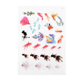 12 Sheets Goldfish Leaves Resin Fillers DIY Jewelry Materials