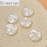 Sea Shell Mosaic Pink Square Love DIY Earrings 1PCS