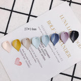 Stylish Resin Leaf Earrings - Set of 40 Pieces