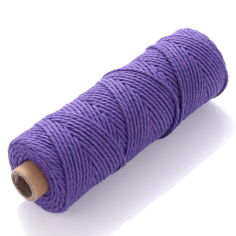 2mm 100M Cotton Rope Macrame Cord Diy Bohemia Wedding String