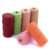2mm 100M Cotton Rope Macrame Cord Diy Bohemia Wedding String