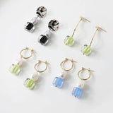 6PCS Glass Bead Pendant Charms for DIY Jewelry Making