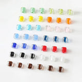 6PCS Glass Bead Pendant Charms for DIY Jewelry Making