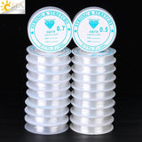 CSJA Elastic Fish Cord Beading Thread for DIY Jewelry F374