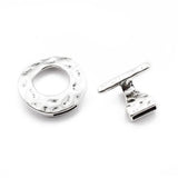 3pcs Bronze/Silver OT Hooks Clasp For 10mm Flat Leather Cord Bracelet
