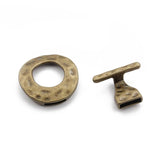 3pcs Bronze/Silver OT Hooks Clasp For 10mm Flat Leather Cord Bracelet
