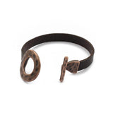 3pcs Bronze/Silver OT Hooks Clasp For 10mm Flat Leather Cord Bracelet
