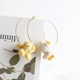 Resin Caramel Flavor Popcorn Straight Hole DIY Accessory Material
