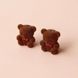 Vintage Bear Earrings Accessories - 2pcs