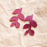 Japanese Multi-color Leaf Pendants for DIY Earrings