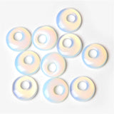 5PCS Natural Stone Round Mixed Pendants Tiger Eye Agat Child Couple Gift