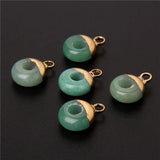 5pcs Natural Stone Necklaces Pendant Jades Amethysts Quartzs