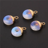 5pcs Natural Stone Necklaces Pendant Jades Amethysts Quartzs