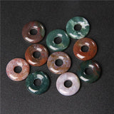 5pcs Large Hole Agat Bead Labradorite Charms Beads
