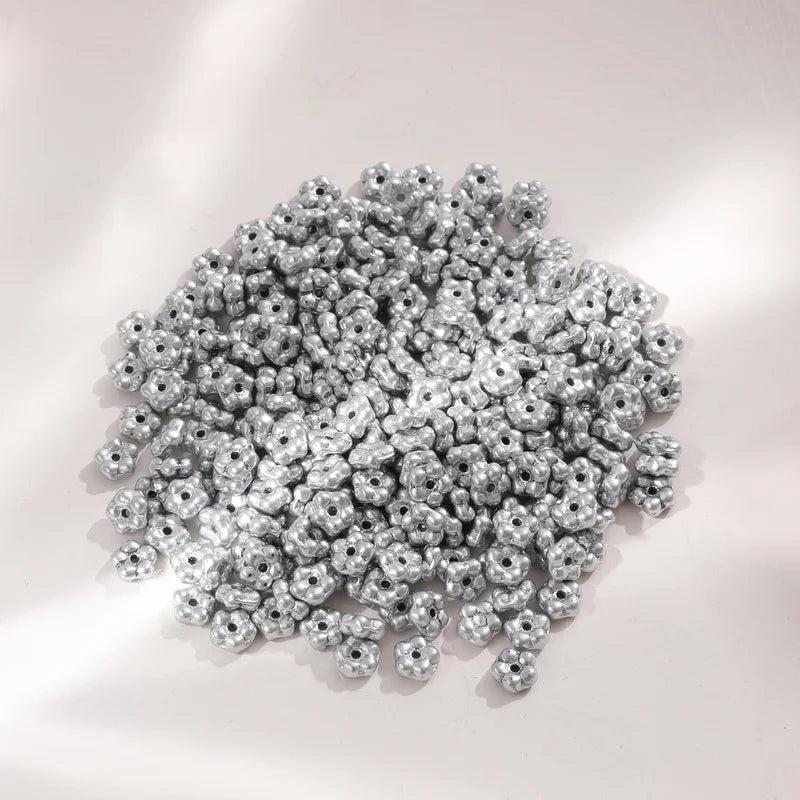 Czech Glass Plum Flowers Beads for DIY Jewelry Earrings