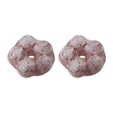 Czech Glass Plum Flowers Beads for DIY Jewelry Earrings