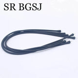 4 Pcs DIY Silicone Rubber Cord Stretch Stud Pin Necklace 16inch