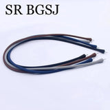 4 Pcs DIY Silicone Rubber Cord Stretch Stud Pin Necklace 16inch