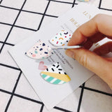 Geometric Coloring Acrylic Triangle Fan DIY Jewelry Earri