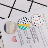 Geometric Coloring Acrylic Triangle Fan DIY Jewelry Earri