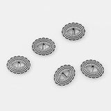 10pcs Flower Slider Beads Spacer For Flat Leather Cord Jewelry Findings
